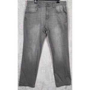 Warp + Weft Men's ORD Chicago Straight Jeans Smoky Gray Size 38x32 31 Straight